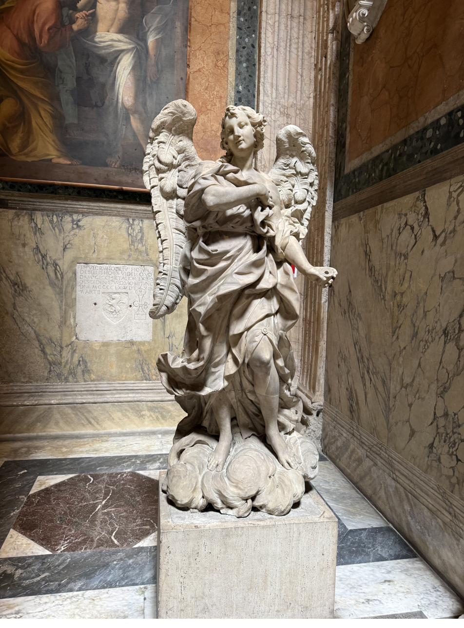 The Incredulity of Saint Thomas, with a Marble Angel
