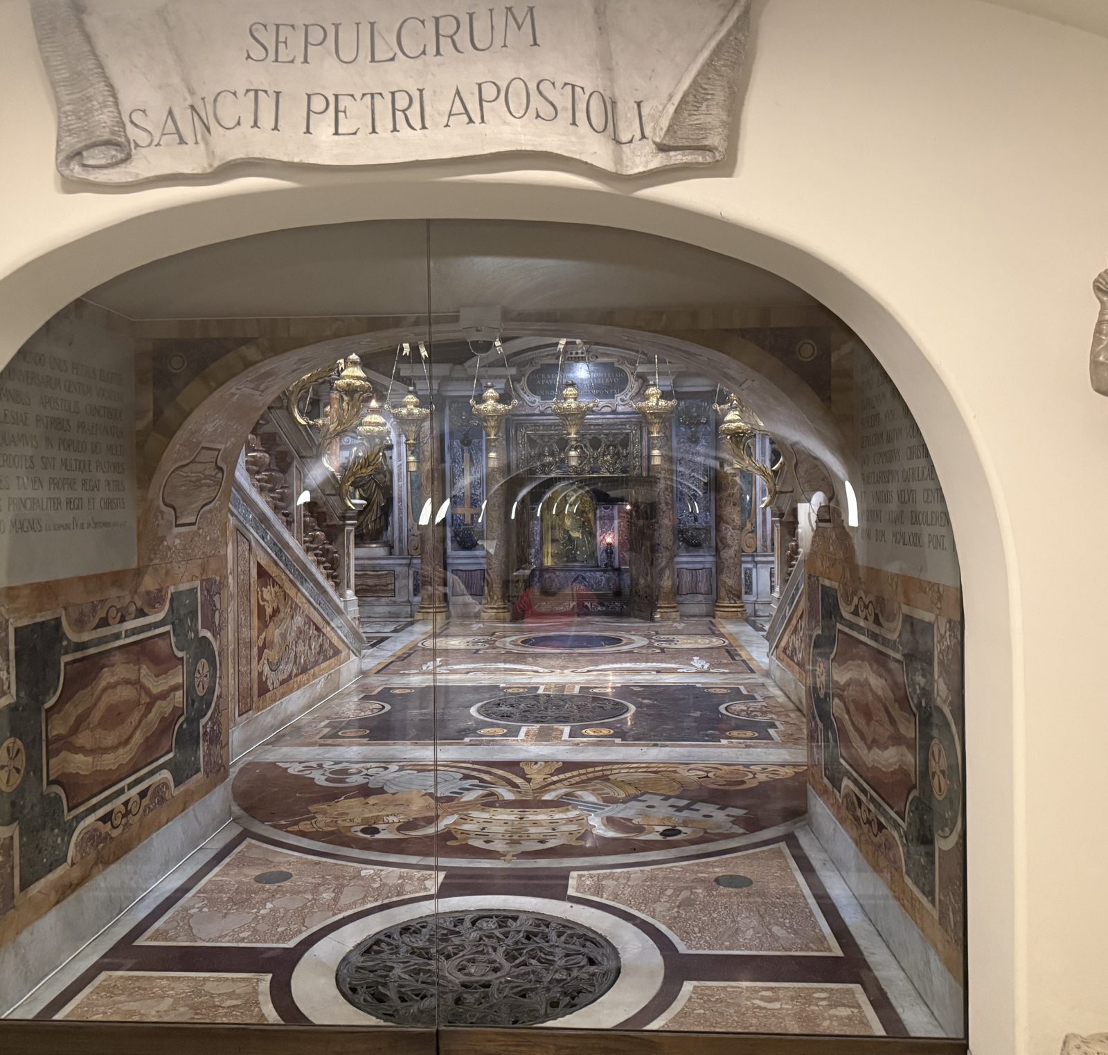 The Tomb of St Peter and the Bronze Apostle