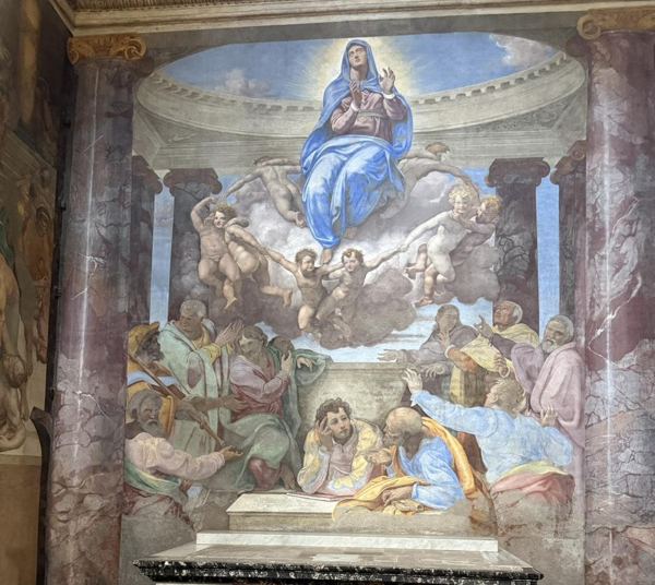 Inside Trinità dei Monti