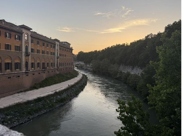 The Tiber at Isola Tiberina (Crossing to Trastevere)